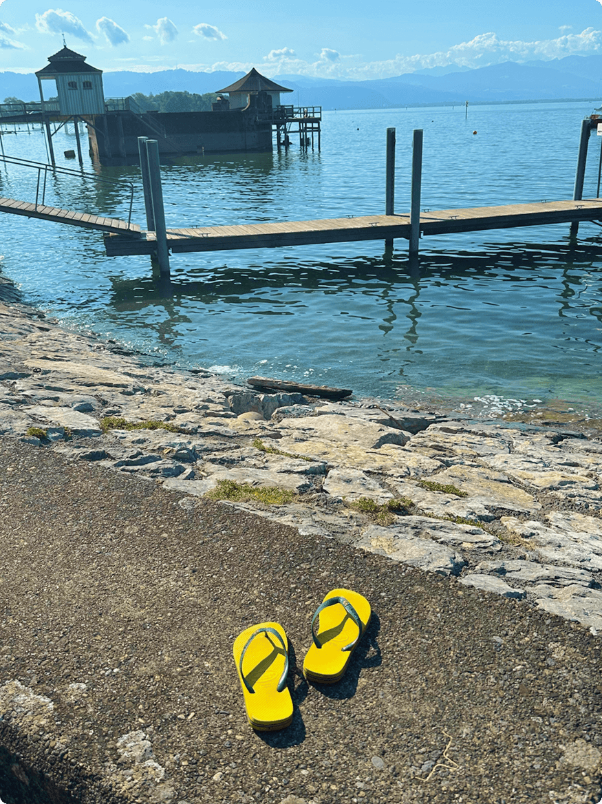 Bodensee mit Steg